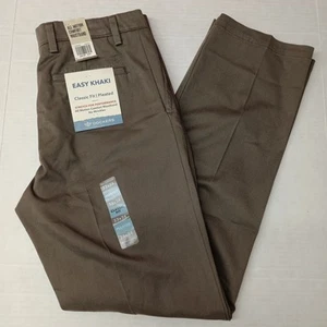 Dockers Easy Khakis Hose Herren 33x34 grau Plissee Classic Fit keine Falten - Bild 1 von 8