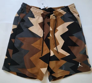 Air Jordan Fleece Sweat Shorts Fligh logo 7 in Mens Size L Brown FB7040 - Picture 1 of 5