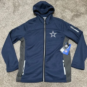 NFL Unisex Dallas Cowboys Full Zip Knit Hoodie Ultra Game Blue Jacket NWT Size M - Picture 1 of 5