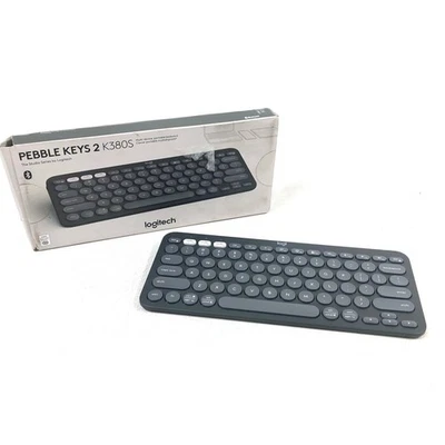Logitech Pebble Keys 2 K380s, Multi-Device Bluetooth Wireless Keyboard Graphite - Image 1 of 4