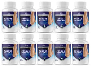 Fungus Defend Proprietary Nail Health Support Formula - 10 Bottles 600 Capsules - Picture 1 of 7