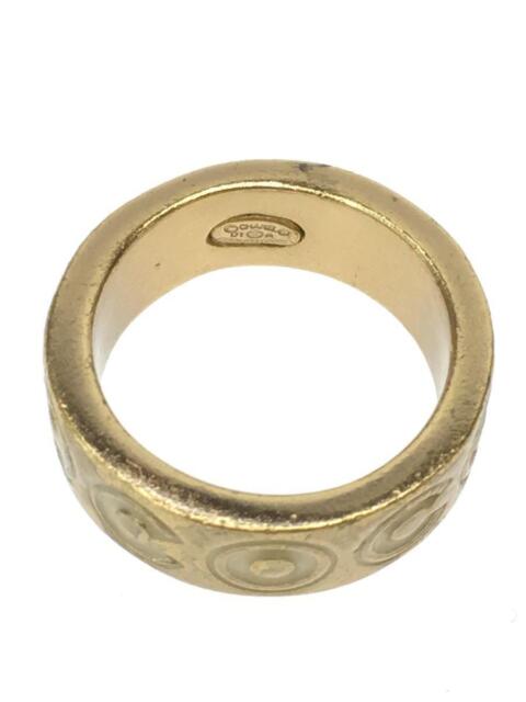 CHANEL CC Rhinestone Imitation Pearl Ring Champagne Gold 06A Accessory  83YA667 