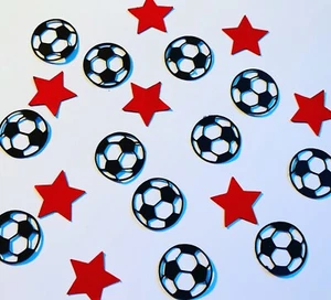 Handmade Red Star Football table confetti - Picture 1 of 1
