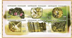 Togo Minerals - sheet 1997 - Ruby, Diamond, Tiger Eye, Uraninite, Sel