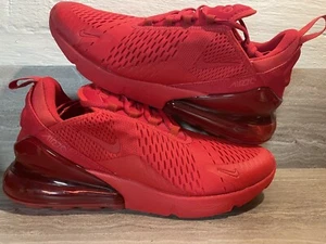 Nike AIR MAX 270 Men's Shoe University Triple Red US Size 10 Sneaker CV7544-600 - Picture 1 of 6
