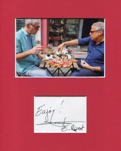 Eric Ripert Le Bernardin Chef Signed Autograph Photo Display W/ Anthony Bourdain - Picture 1 of 1