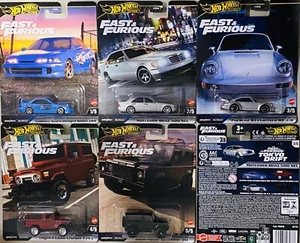 HOT WHEELS Fast and Furious set of 5 Land Cruiser Fj43 Porsche 911 2024 new - Picture 1 of 7