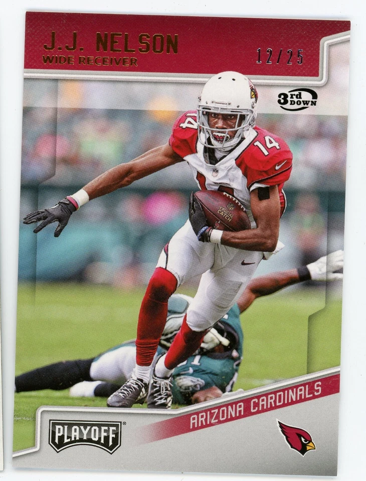 2018 Panini Playoff JJ Nelson 3rd Down #5 #12/25 Cardinals - Image 1 of 1
