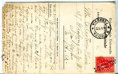 Italy Sea Post Office Cover on board of UK ship entered mail in Genova Paquebot - Image 1 of 3