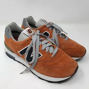 Tenis New Balance 1400 X J 2011 doble para hombre 7 cordones de cuero naranja oxidado - Imagen 1 de 20