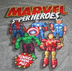 Mens SUPER HERO MARVEL T SHIRT 4XL Gray UNIVERSE COMIC short sleeve NEW - Picture 1 of 8