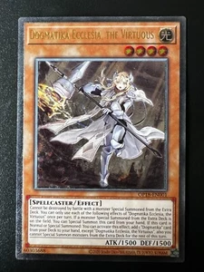 Dogmatika Ecclesia, the Virtuous OP18-EN001 Ultimate Raro Casi Como Nuevo Yugioh - Imagen 1 de 2