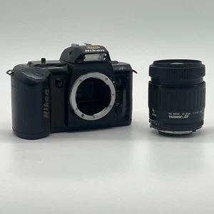 Nikon F-401 AF 35mm Film Camera Black (Parts Only) with Tamron AF 35-90mm Lense - Picture 1 of 15