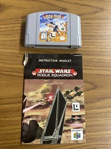 Star Wars Rogue Squadron (Nintendo 64, 1998) N64 W/ Manual Tested Authentic - Picture 1 of 11