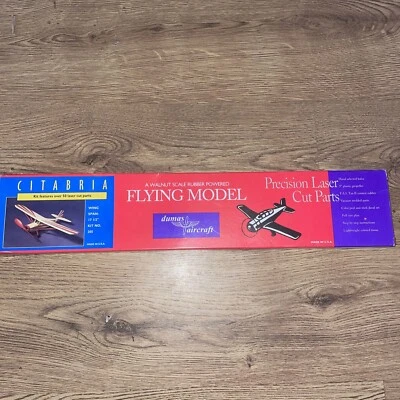 Dumas Aircraft Flying Model Citabria 17.5” W/S Free flight Rubber Powered - Image 1 of 4