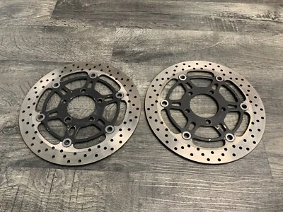 Suzuki 2003-2008 SV650 SV650S OEM Front Brake Discs Disks Rotors - NICE! - Image 1 of 4