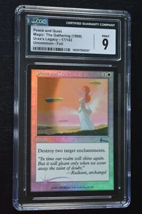Magic The Gathering MTG PEACE AND QUIET FOIL Urza's Legacy CGC Graded 9 - Picture 1 of 2