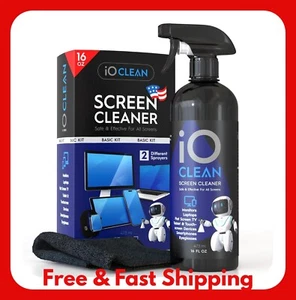Screen Cleaner Spray (16oz) – Best Large Kit for LCD LED Matte TVs, Smartphones, - Picture 1 of 8