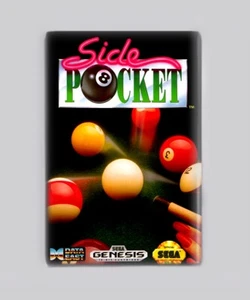 BOLSILLO LATERAL / SEGA GENESIS - IMÁN NEVERA 2"x3" (caja juego retro vintage piscina) - Imagen 1 de 3