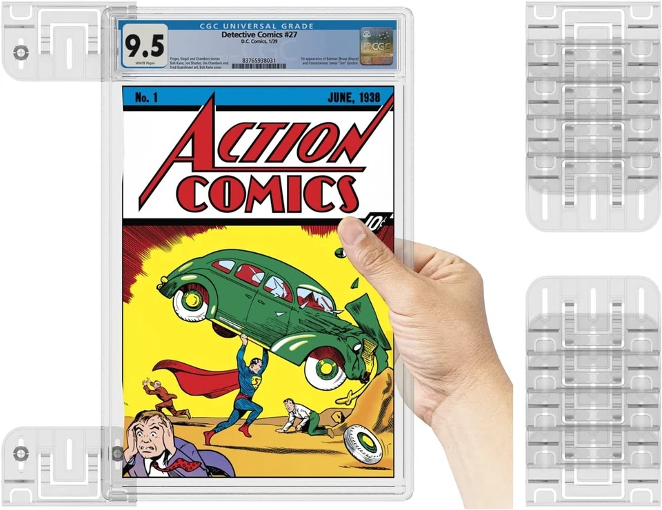 HELLO LLAMAS 10 Pack Comic Book Display Shelf Slab Wall Mount Kit