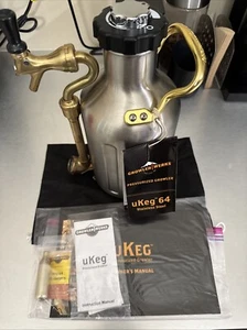 U KEG GrowlerWerks Cerveza Presurizada Growler 64Oz Acero Inoxidable Brew Puerta Trasera Fiesta - Imagen 1 de 8