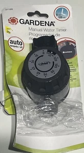 Gardena Gray Programmable 1-Zone Mechanical Water Timer with Flow Control and Qu - Picture 1 of 2