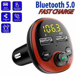 Bluetooth FM Transmitter MP3 Player Wireless für AUTO Adapter Kit USB Ladegerät - Bild 1 von 12