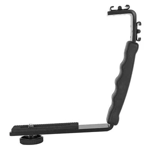 Flash Shoe Bracket Durable L Flash Bracket Practical Premium With Two Hot Shoes - Picture 1 of 8