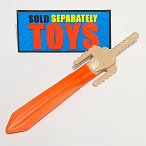 Vtg Skeleton Warriors Prince Lightstar SWORD original orange weapon accessory - Picture 1 of 6