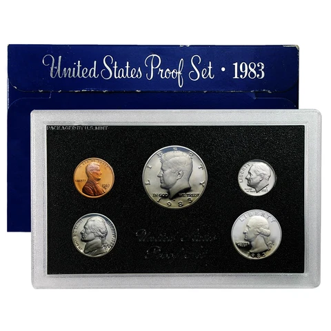 1983 Proof Set - 5 Coin Set Cover