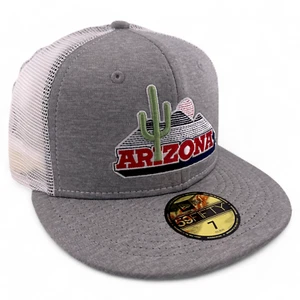 New Era University of Arizona Wildcats Concrete Mesh Back Trucker 59Fifty Fitted - Picture 1 of 7