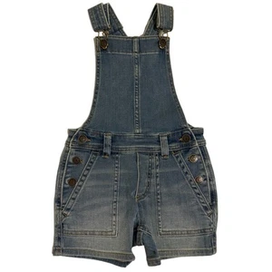NWT Crewcuts Girls Denim Shortalls Size 4 - Picture 1 of 7