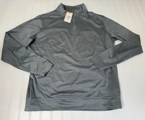 Peter Millar Perth Performance 1/4 Zip grau Herren Pullover Medium NEU - Bild 1 von 4