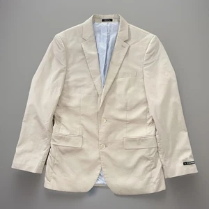 Express Blazer Anzug Sakko Beige Hellbraun Khaki Herren Gr. 38 Regular 2 Knopf - Bild 1 von 18