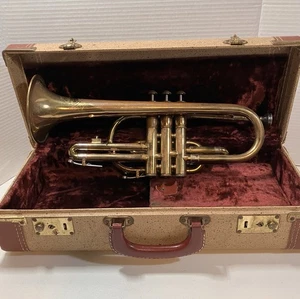 Corneta Embajador Olds de Los Ángeles #117877 1954/55 RARA De Colección con Estuche - Imagen 1 de 18