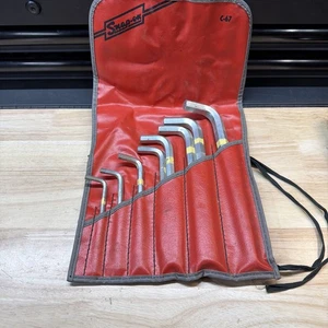 Snap On C-67 USA Allen Hex Wrench SAE STANDARD Set Key 8pc Angle Extra Long "L" - Picture 1 of 6