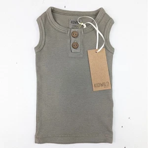 Kidwild Moss Henley geripptes Tanktop - Bild 1 von 4