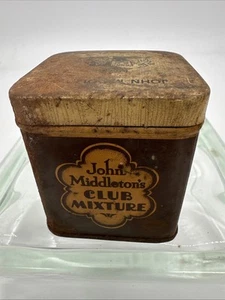 Mezcla de club de hojalata de metal vacío de colección John Middleton tabaco 2,5" de alto - Imagen 1 de 7