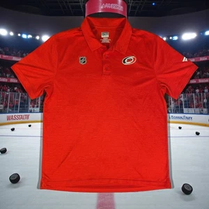 2019 NHL Hockey Carolina Hurricanes XL red Fanatics Authentic Pro Polo golf  - Picture 1 of 9