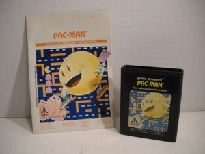Vintage Atari 2600 Game Cartridge Pac-Man CX2646 w/ Instruction Manual 1981 - Picture 1 of 4