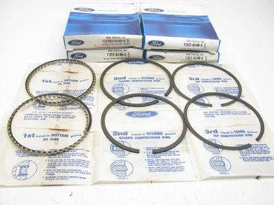 NEW OEM Ford F3TZ-6148-K Complete Piston Ring Set .040" - Ford 429 460 7.5L-V8 - Image 1 of 2