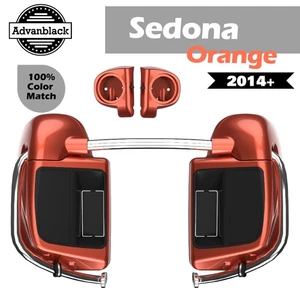 Advanblack Sedona Orange Lower Vented Fairing For 14+ Harley Davidson Touring - Picture 1 of 12