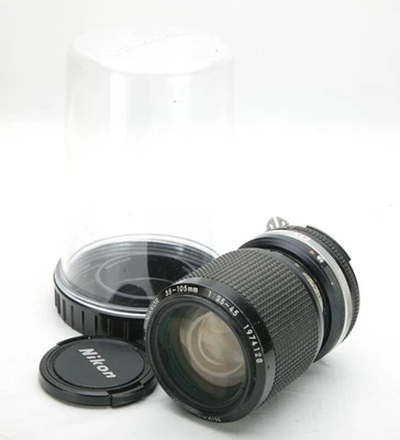 Later Nikon Nikkor Manual Focus Zoom Lens 3.5-4.5/35-105mm AIs. Clean. Tested. - Image 1 of 2