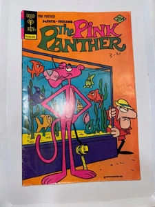 RARO La Pantera Rosa #34 Cómic Llave de Oro 1976 Inspector Dibujos Animados Depatie-Freleng - Imagen 1 de 10