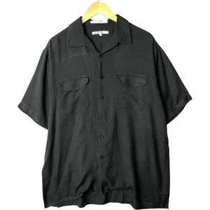 Vintage Perry Ellis short-sleeved open-collar silk box shirt size L (men's) - Picture 1 of 4