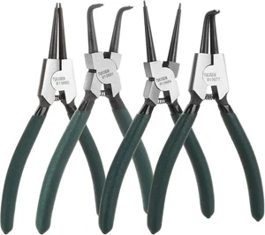 4 Piece 7 Inch Internal/External Snap Ring Pliers Set Heavy Duty Black  - Bild 1 von 7