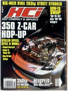 HCI Hot Compact & Import Magazine 10/2003 350Z MR2 Bswap Civic Integra JDM Tuner - Bild 1 von 6