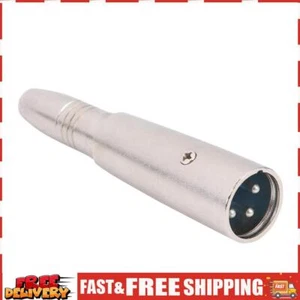 3 Pin Microphone XLR Male to 6.35mm Female, Stereo Microphone Adapter Conve - Picture 1 of 10