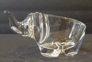 DE COLECCIÓN Sasaki Cristal Elefante Baratija Caramelo Plato Pisapapeles Estatuilla - Japón - Imagen 1 de 6