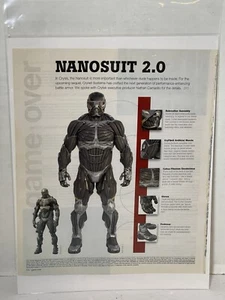 Crysis video game nanosuit 2.0 specs magazine article print ad wall art - Picture 1 of 8